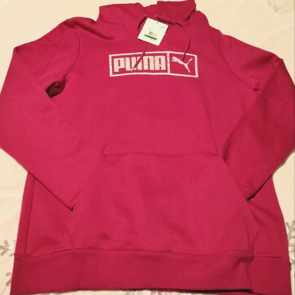 Puma Hoodie Size L, Logo Activewear Casual Gym Workout Training Comfy, NEW